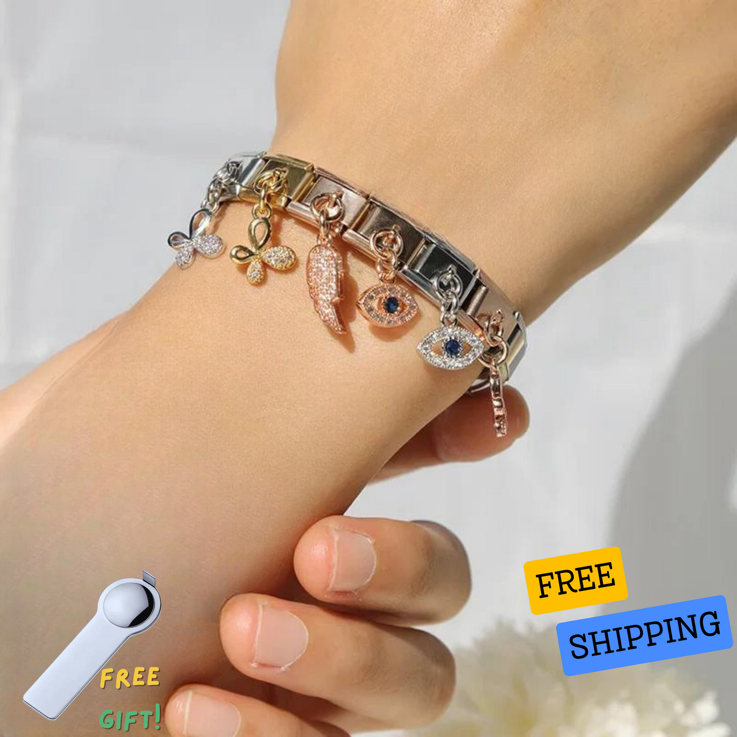 Guardian Gaze Charm bangle [ SAVING PACKAGE ]