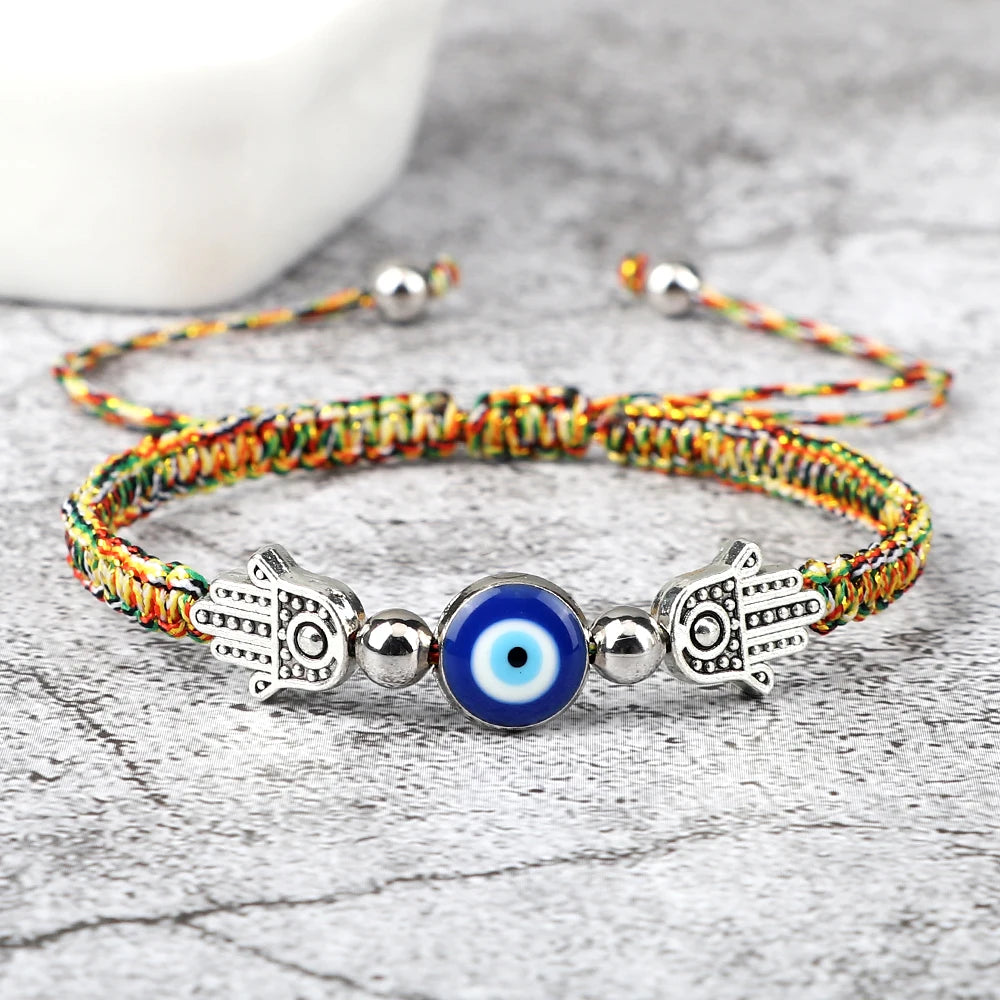 Hand of Fatima Evil Eye Bracelet