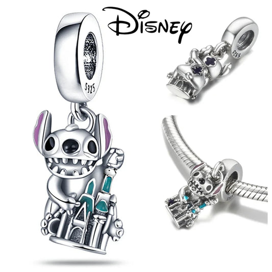 Disney Cinderella Mickey Mouse Silver 925 Jewelry Making