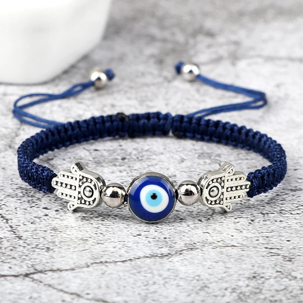 Hand of Fatima Evil Eye Bracelet