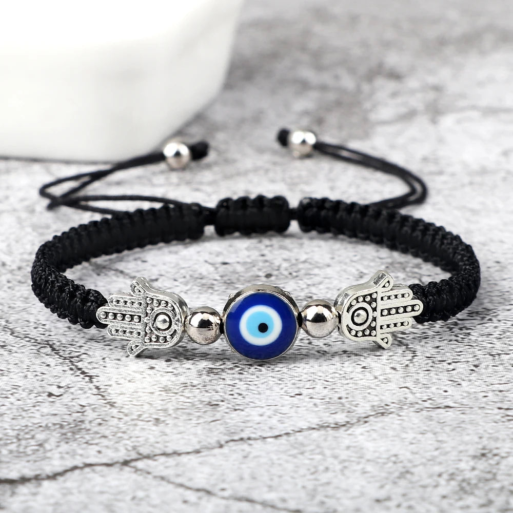 Hand of Fatima Evil Eye Bracelet