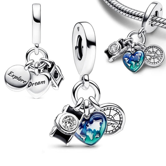 Disney Cinderella Mickey Mouse Silver 925 Jewelry Making