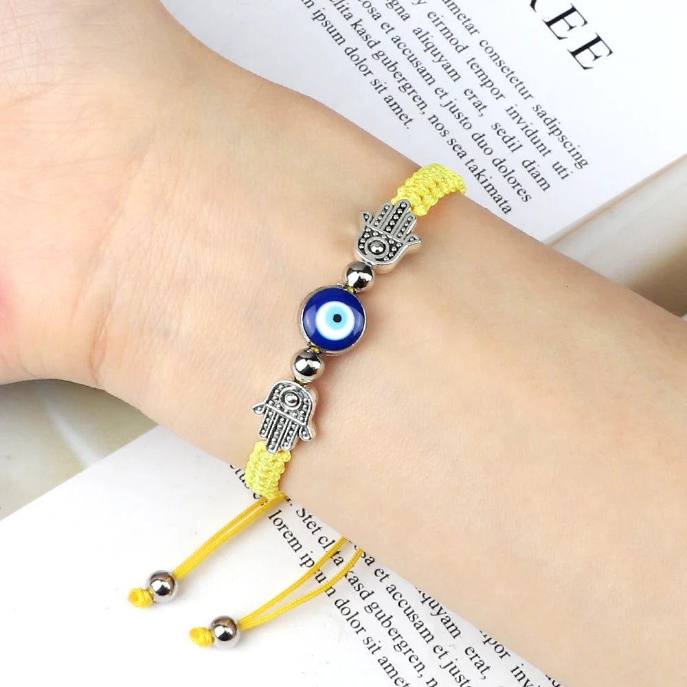 Hand of Fatima Evil Eye Bracelet