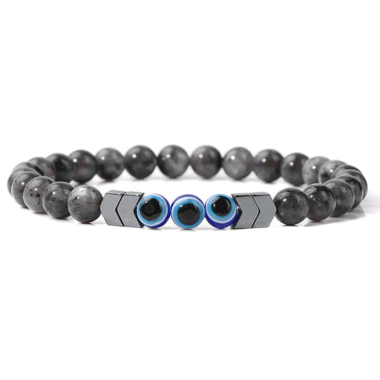 Natural Stone Beads Bracelet Turkish Evil Eye