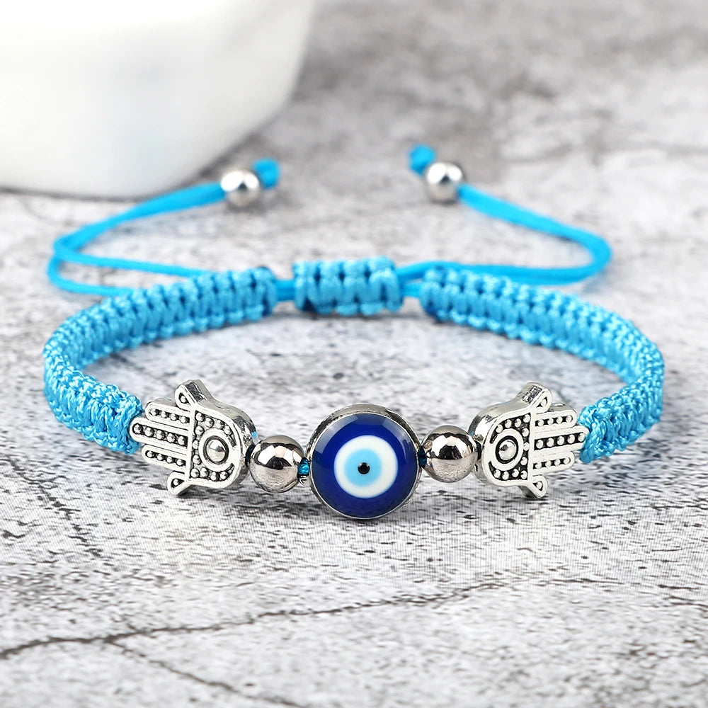 Hand of Fatima Evil Eye Bracelet