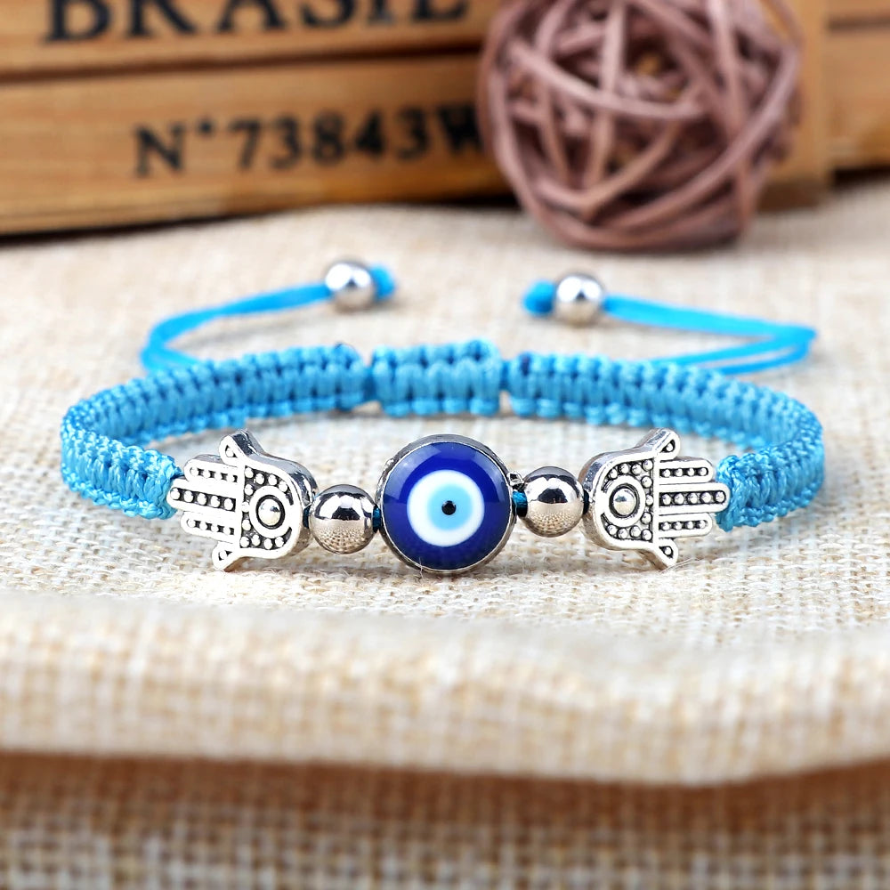 Hand of Fatima Evil Eye Bracelet