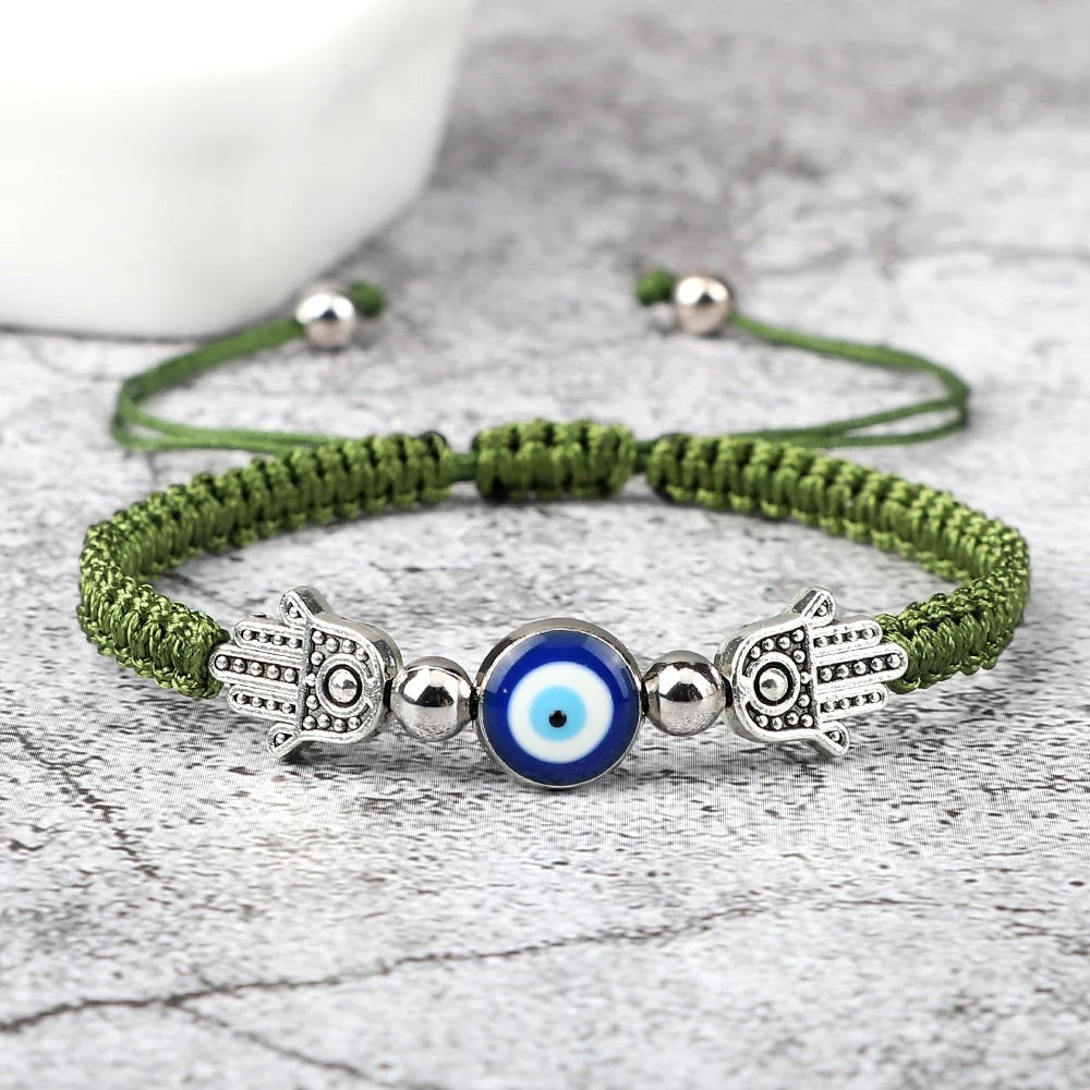 Hand of Fatima Evil Eye Bracelet