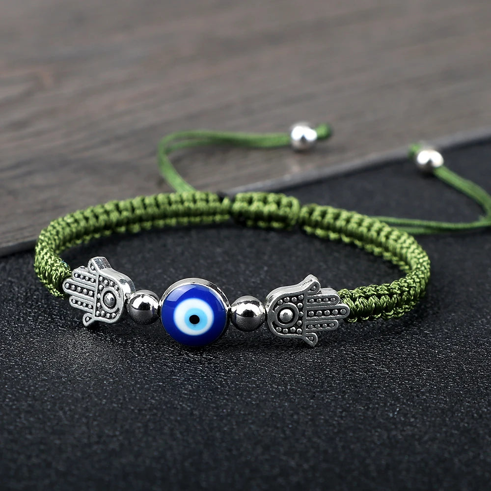 Hand of Fatima Evil Eye Bracelet